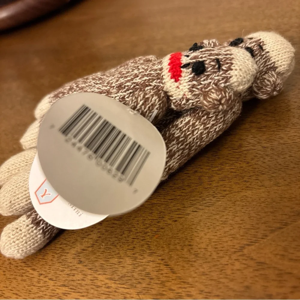 Vintage 90’s New Monkey‎ Sock Puppet mini - Mama & Mini - NWT - 5 Inches
